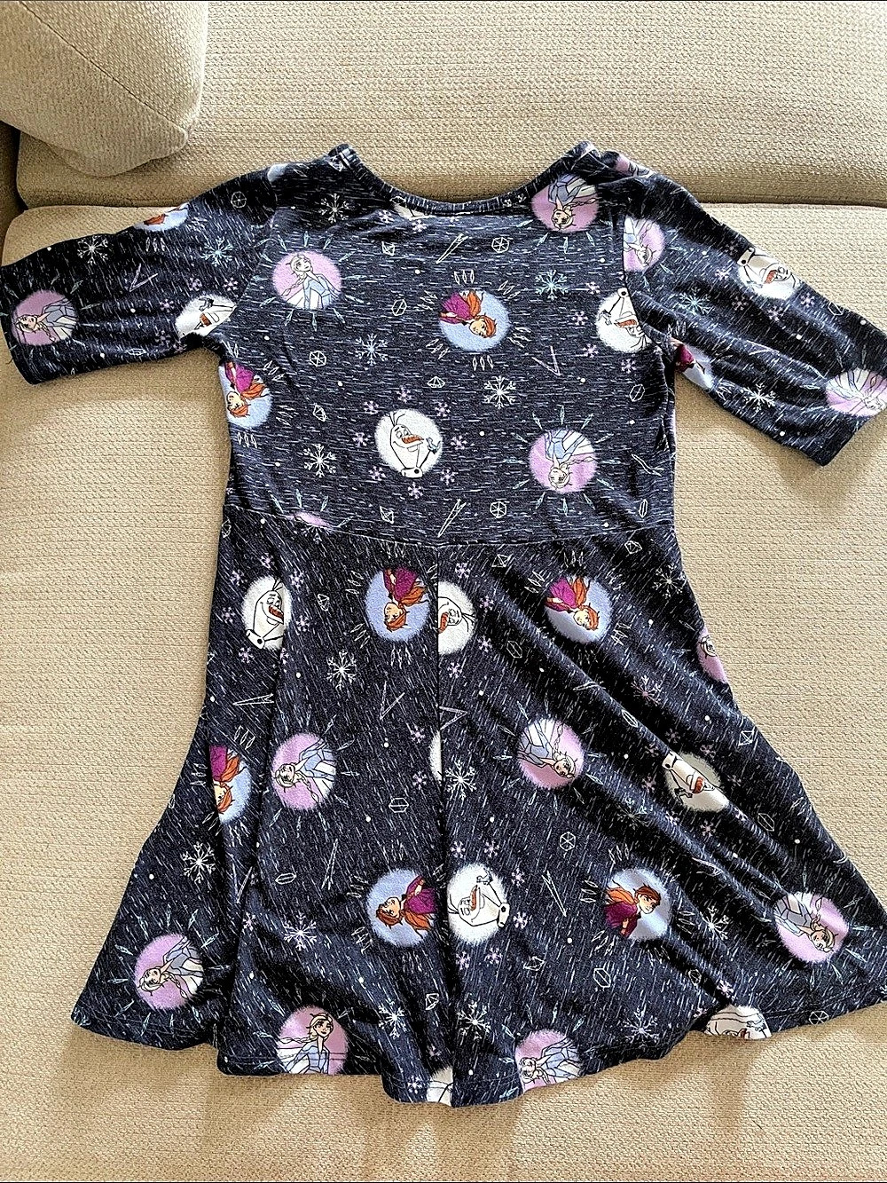 💙5 for $10💙 Disney Frozen II Character Print Skater Dress Girls 6X